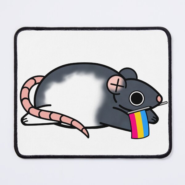 Item preview, Pride rat, Pansexual flag designed and sold by LCDemon.