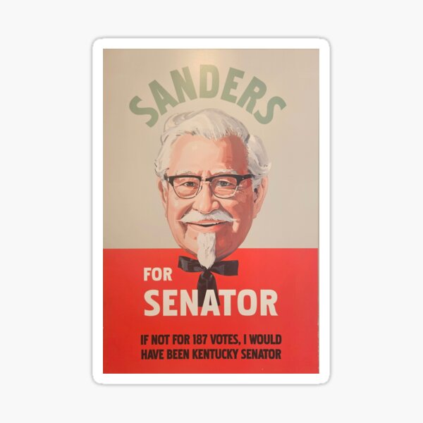 Item preview, Colonel Sanders for Senator of Kentucky designed and sold by FineArtShirts.