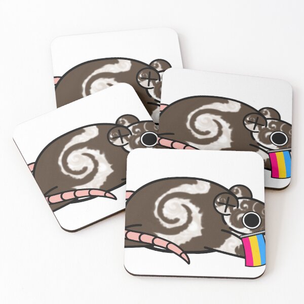 Item preview, Pride rat, Pansexual flag  designed and sold by LCDemon.