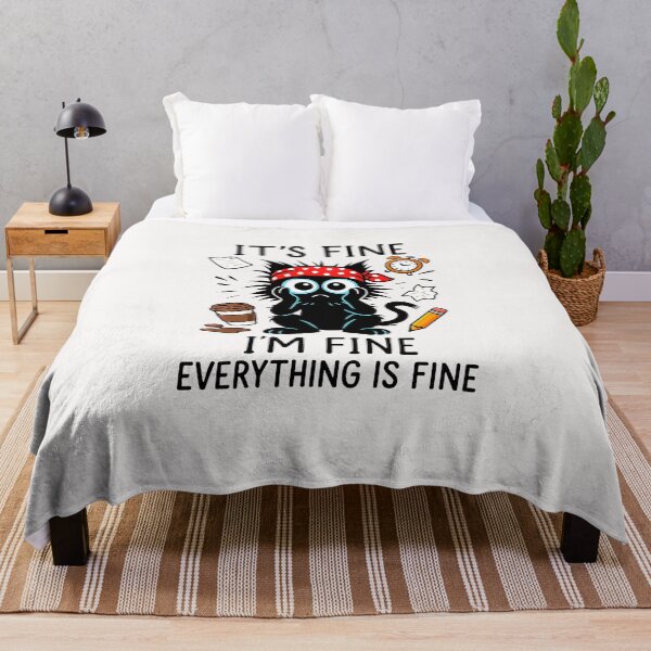 Item preview, Womens Black Cat It s Fine I m Fine Everything Is Fine Teacher Life designed and sold by facegm.