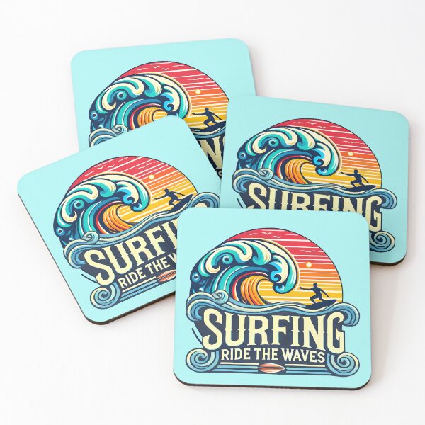 Item preview, Surfing Ride the Waves, typography designed and sold by maxmaj.