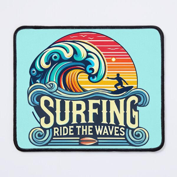 Item preview, Surfing Ride the Waves, typography designed and sold by maxmaj.