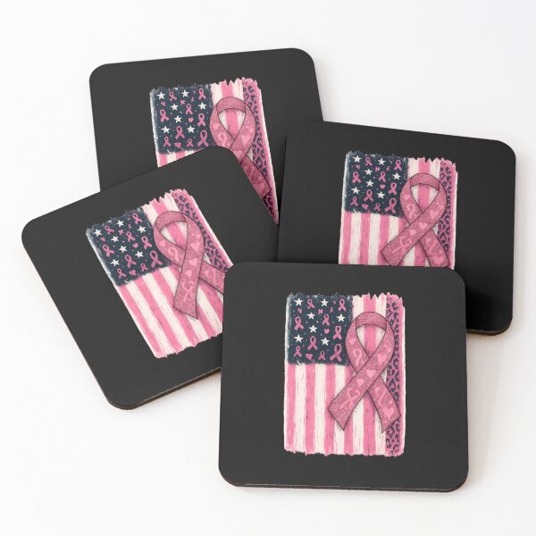 Item preview, American Flag Fighting Breast Cancer Awareness designed and sold by facegm.