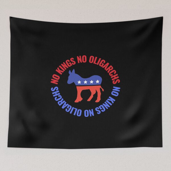 Item preview, no kings no oligarchs designed and sold by TEEJAMBOREE.