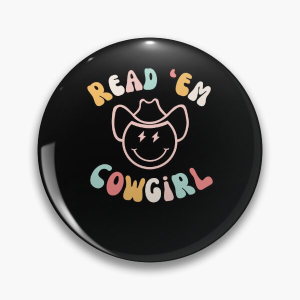 Item preview, Read 'Em cute Cowgirl Cowboy Western Book fan funny reader designed and sold by snowry.