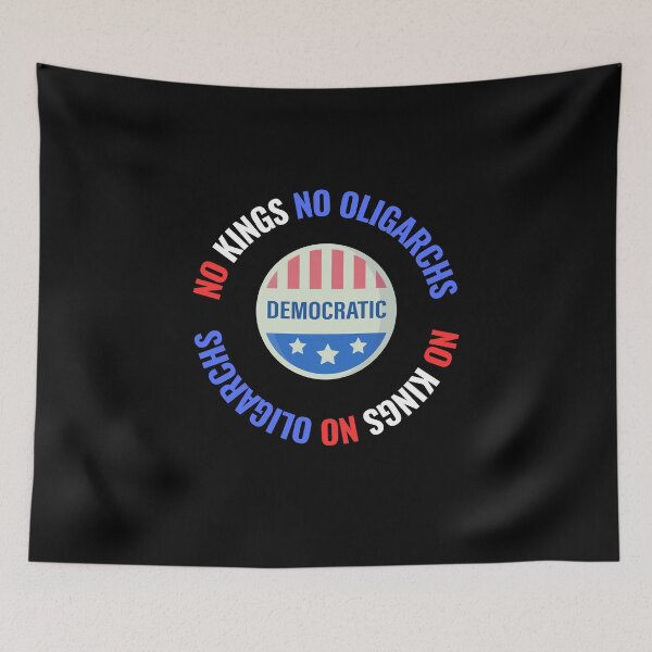 Item preview, no kings no oligarchs designed and sold by TEEJAMBOREE.