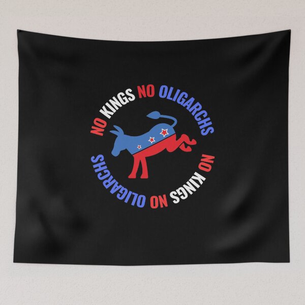 Item preview, no kings no oligarchs designed and sold by TEEJAMBOREE.