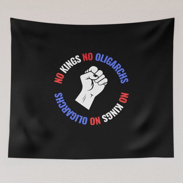 Item preview, no kings no oligarchs designed and sold by TEEJAMBOREE.