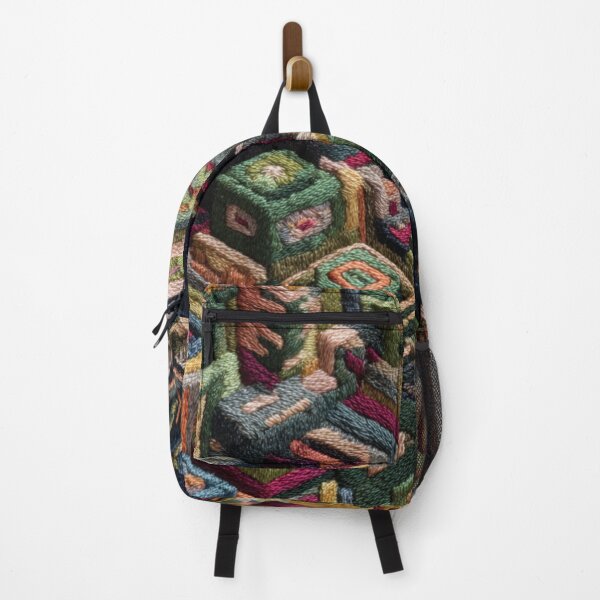 Item preview, Embroidered City Blocks Faux Fabric designed and sold by Nicholas Panek.