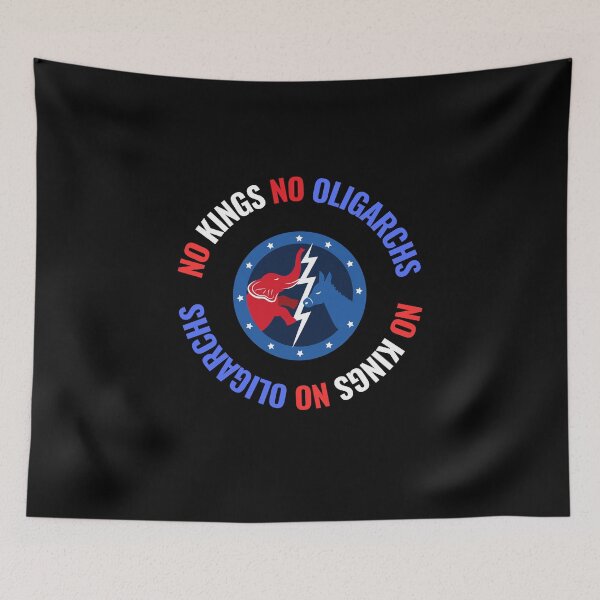 Item preview, no kings no oligarchs designed and sold by TEEJAMBOREE.