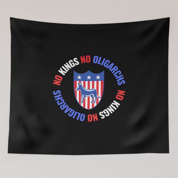 Item preview, no kings no oligarchs designed and sold by TEEJAMBOREE.