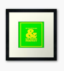 &(GRN-YEL) Framed Print