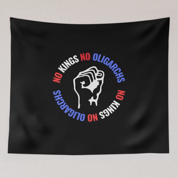 Item preview, no kings no oligarchs designed and sold by TEEJAMBOREE.