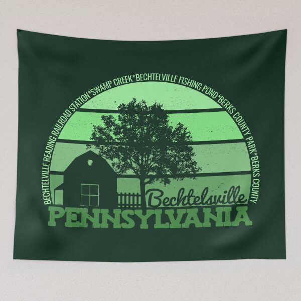 Item preview, Bechtelsville Pennsylvania Sunset Retro Vintage Local Pride Logo designed and sold by CRHPOD20.