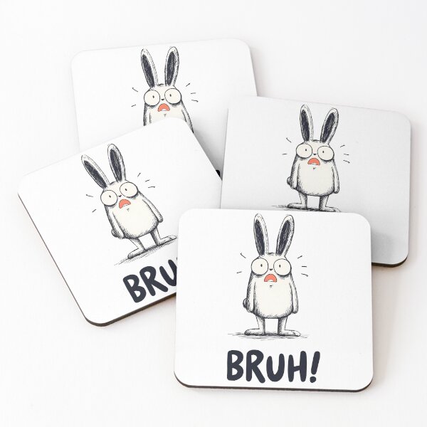 Item preview, Funny meme - Shocked Bruh Bunny designed and sold by hamishby.
