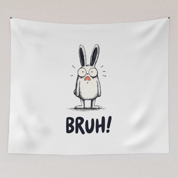 Item preview, Funny meme - Shocked Bruh Bunny designed and sold by hamishby.