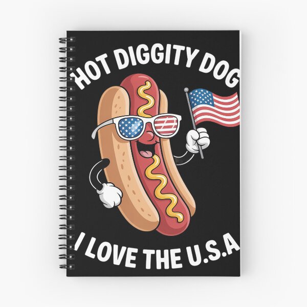 Item preview, Hot Diggity Dog I Love USA designed and sold by MAKOPOKOShop.
