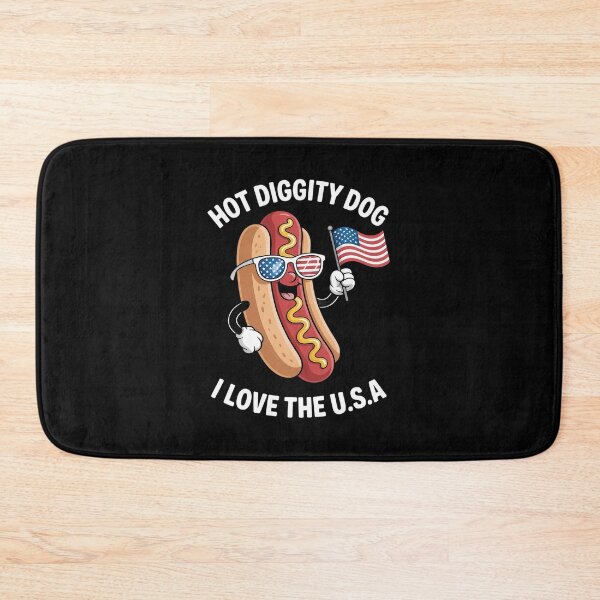 Item preview, Hot Diggity Dog I Love USA designed and sold by MAKOPOKOShop.