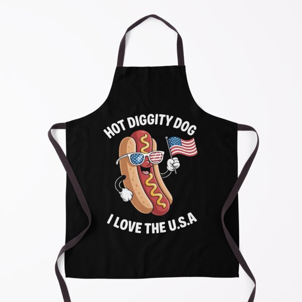 Item preview, Hot Diggity Dog I Love USA designed and sold by MAKOPOKOShop.