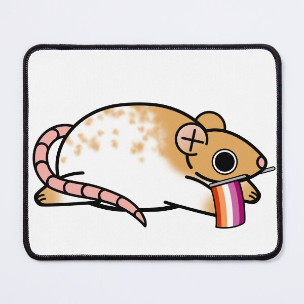 Item preview, Pride rat, lesbian flag designed and sold by LCDemon.