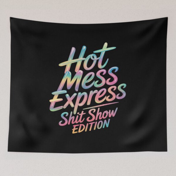 Item preview, Hot Mess Mama Life Hot Mess Express Shit Show Tie Dye designed and sold by MAKOPOKOShop.