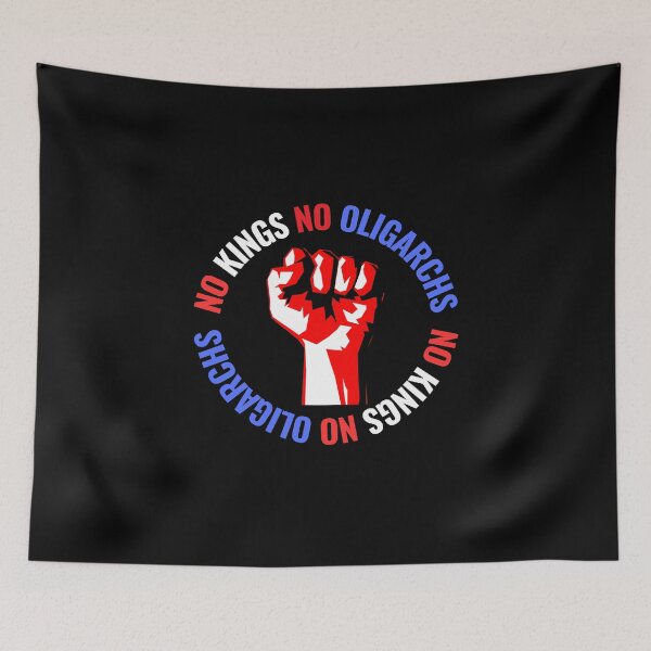 Item preview, no kings no oligarchs designed and sold by TEEJAMBOREE.