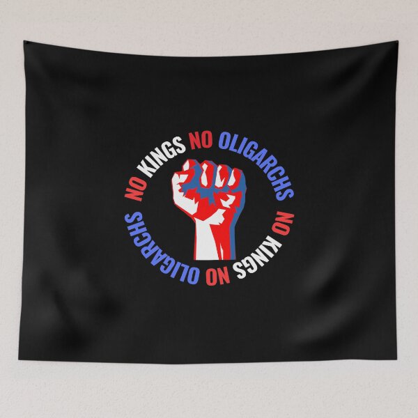 Item preview, no kings no oligarchs designed and sold by TEEJAMBOREE.