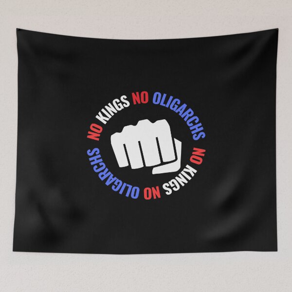 Item preview, no kings no oligarchs designed and sold by TEEJAMBOREE.