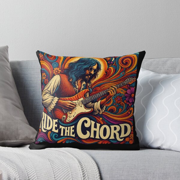Item preview, Psychedelic Guitar Art – Ride the Chord Retro Music Design designed and sold by JenniferCreaArte .