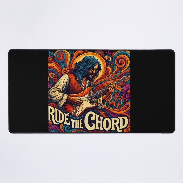 Item preview, Psychedelic Guitar Art – Ride the Chord Retro Music Design designed and sold by JenniferCreaArte .