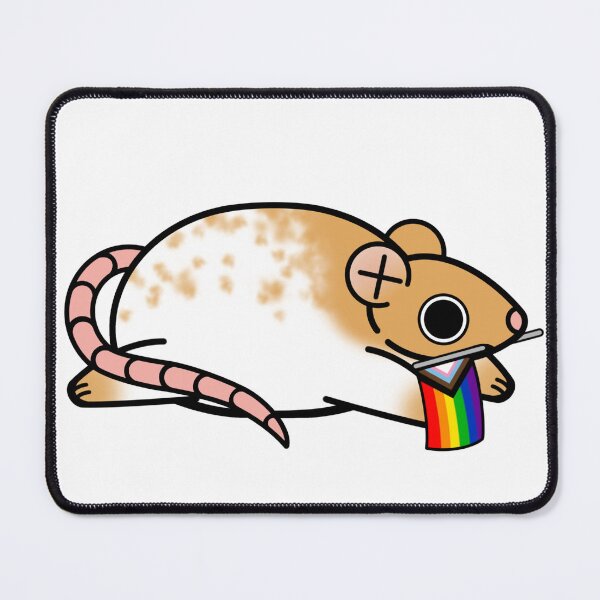 Item preview, Pride rat, progress rainbow flag designed and sold by LCDemon.