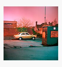 Vintage Mark I Ford Escort by night Photographic Print