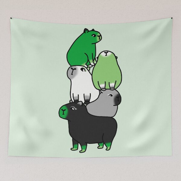 Item preview, Aromantic Capybara designed and sold by chelsea125.