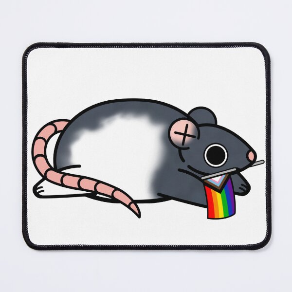 Item preview, Pride rat, progress rainbow flag designed and sold by LCDemon.