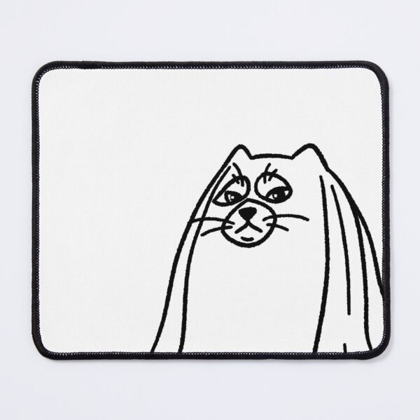 Item preview, Ghost Cat Meme Halloween Doodle designed and sold by DumbLittleTart.