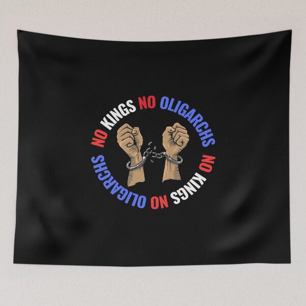 Item preview, no kings no oligarchs designed and sold by TEEJAMBOREE.