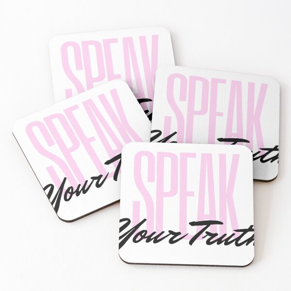 Item preview, Speak Truth – Stylish Modern Minimalist Typography Print in Soft Pink designed and sold by Digital WereWolf .