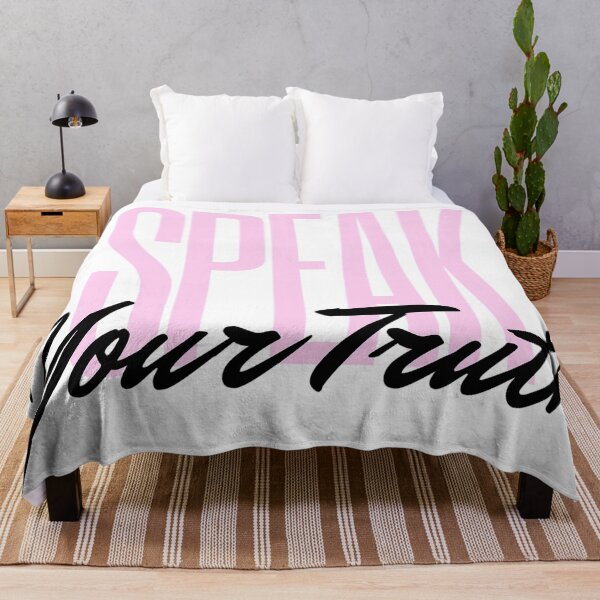 Item preview, Speak Truth – Stylish Modern Minimalist Typography Print in Soft Pink designed and sold by Digital WereWolf .