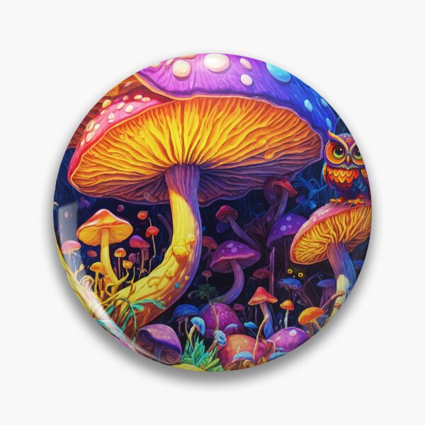Item preview, Magic Mushroom Forest Barney's Trippin' designed and sold by rainsdesigns.