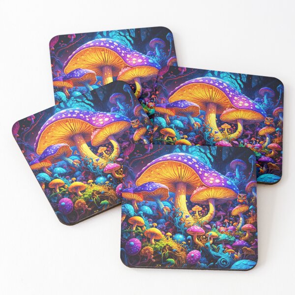 Item preview, Magic Mushroom Forest Barney's Trippin' designed and sold by rainsdesigns.