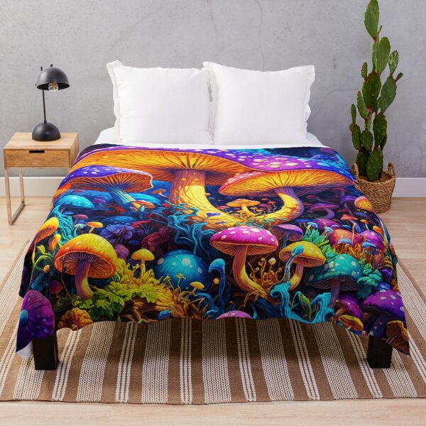 Item preview, Magic Mushroom Forest Barney's Trippin' designed and sold by rainsdesigns.