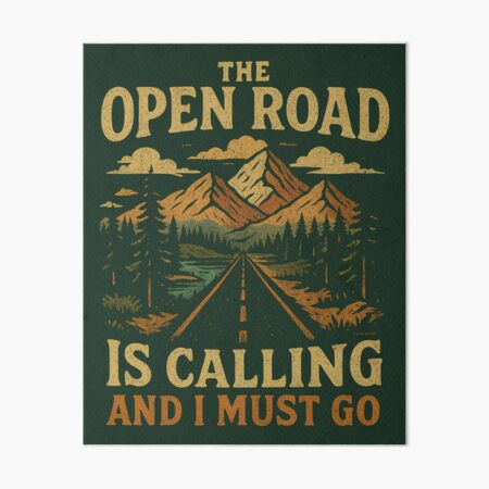 Item preview, The Open Road Is Calling And I Must Go designed and sold by Automotive Art by Greg.