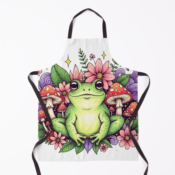 Item preview, Boho Illustration of a Magical Frog with Botanical Patterns and Vibrant Colors designed and sold by  Ojo de Lilith.