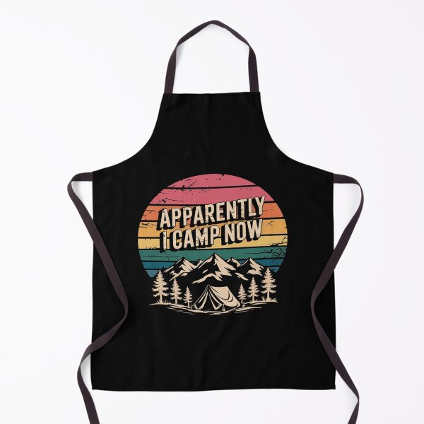 Item preview, Apparently I Camp Now Mountain Forest Sunset designed and sold by splindoershop.