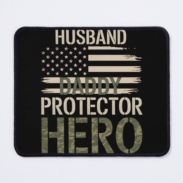 Item preview, Husband Daddy Protector Hero Fathers Day Camo American Flag designed and sold by MAKOPOKOShop.