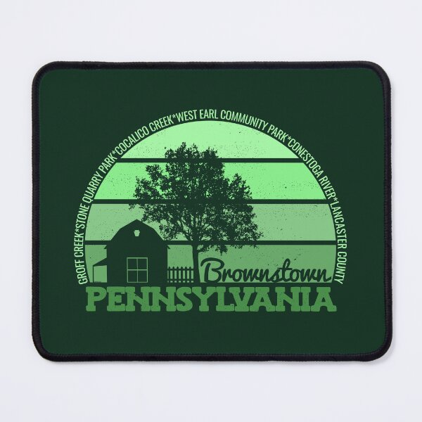 Item preview, Brownstown Pennsylvania Sunset Retro Vintage Local Pride Logo designed and sold by CRHPOD20.