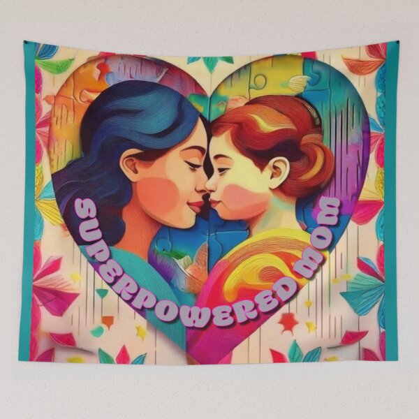 Item preview, Superpowered Mom – Neurodivergent Love Tee designed and sold by JumWow.