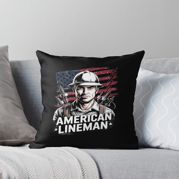 Item preview, American Flag Electric Cable for Patriotic Lineman designed and sold by splindoershop.