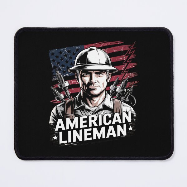 Item preview, American Flag Electric Cable for Patriotic Lineman designed and sold by splindoershop.