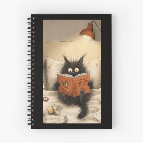 Item preview, "How to be very loud at night" cat book. designed and sold by IraPanyukova.